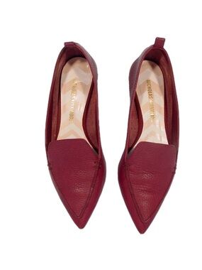 Nicholas Kirkwood Beya Gold Heel Leather Flats